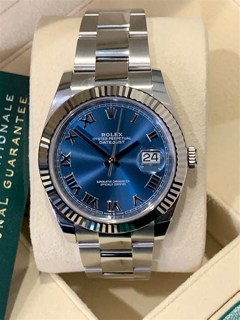 rolex stainless mid size date-just blue dial with diamonds|rolex datejust 178240.